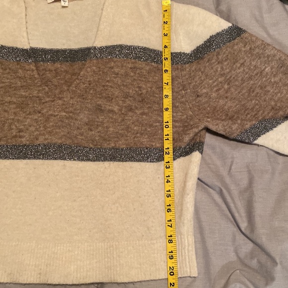 Veronica Beard Miley Colorblock Metallic Pullover Sweater - Picture 10 of 11